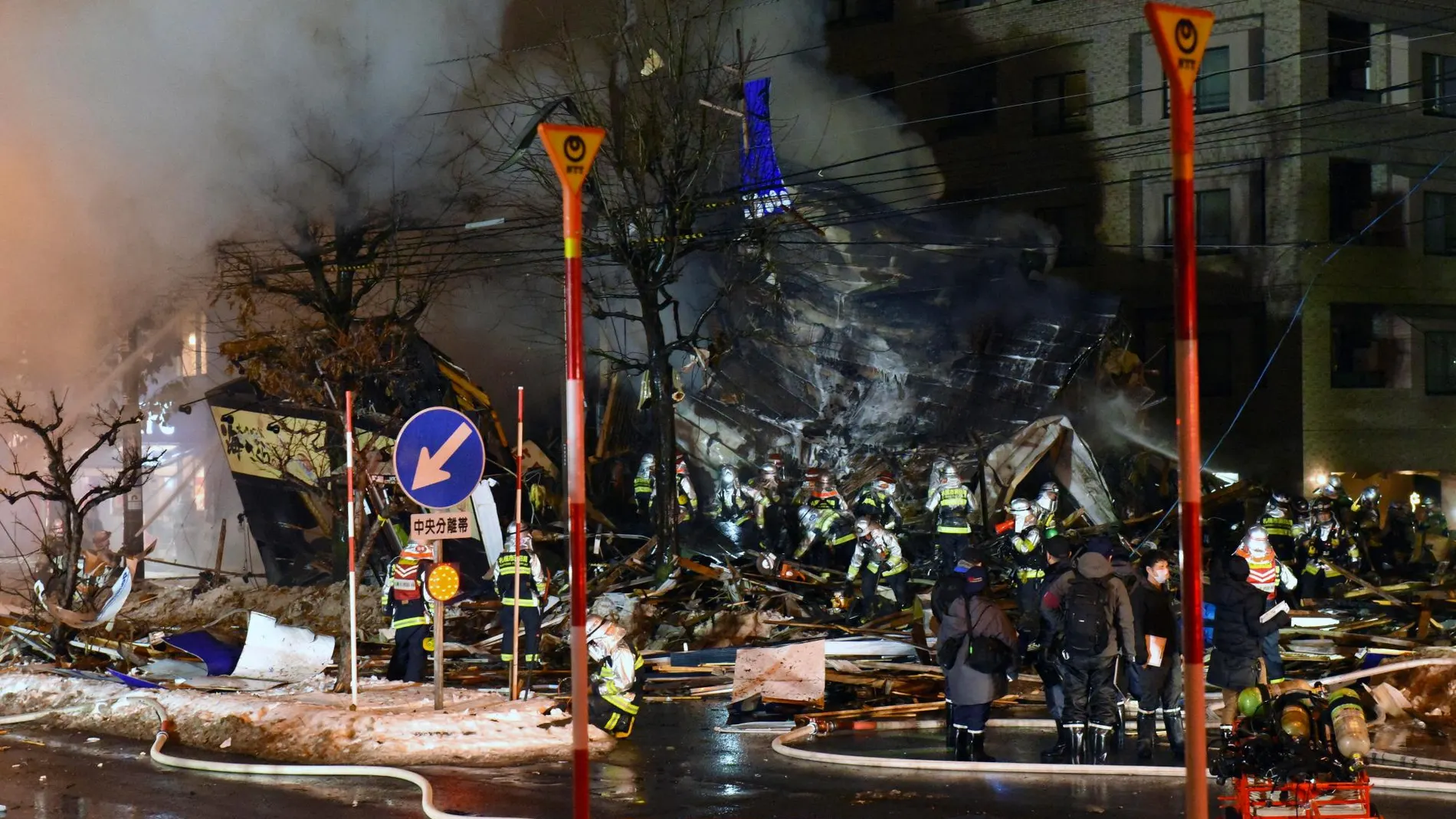 La explosión ha destruido el edificio/Efe