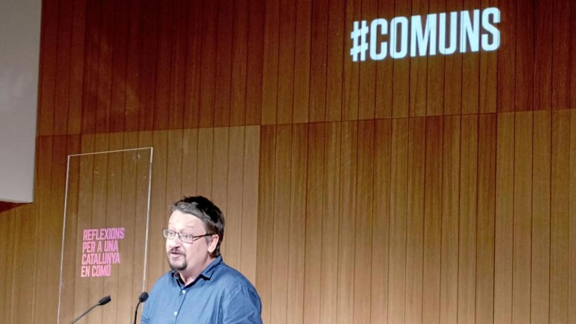 Xavier Domènech protagonizó ayer en el Ateneu Barcelonès la conferencia «Reflexiones para una Cataluña común»
