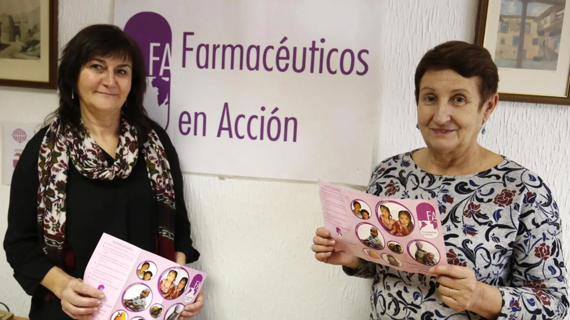 Tania Herrero y Vicenta García llevan la ONG Farmacéuticos en Acción en Segovia