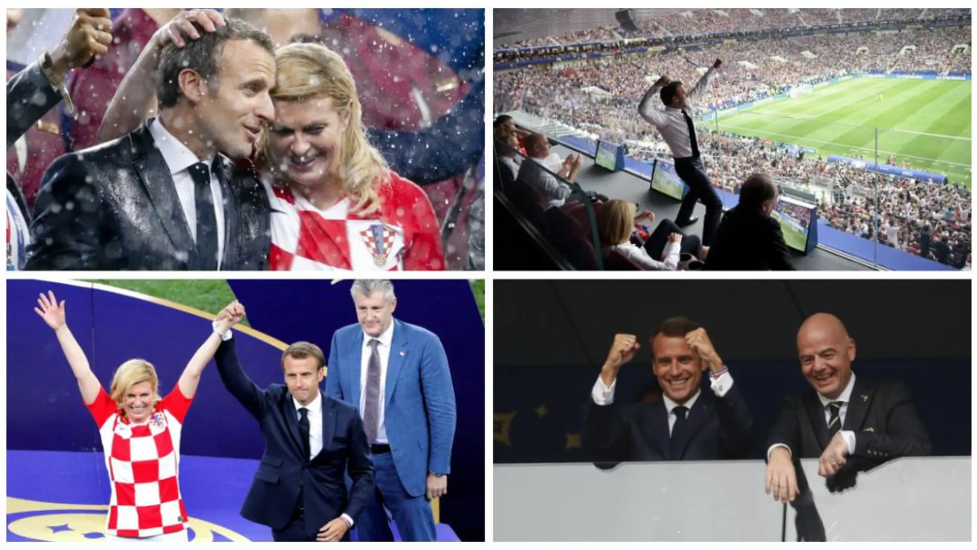 Macron, gran protagonista del triunfo de Francia en el Mundial con su «show» mediático