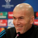 Zinedine Zidane, durante la rueda de prensa previa al encuentro
