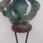 Diosa Quilla I, hierro forjado con bronce 24x1,25 cm