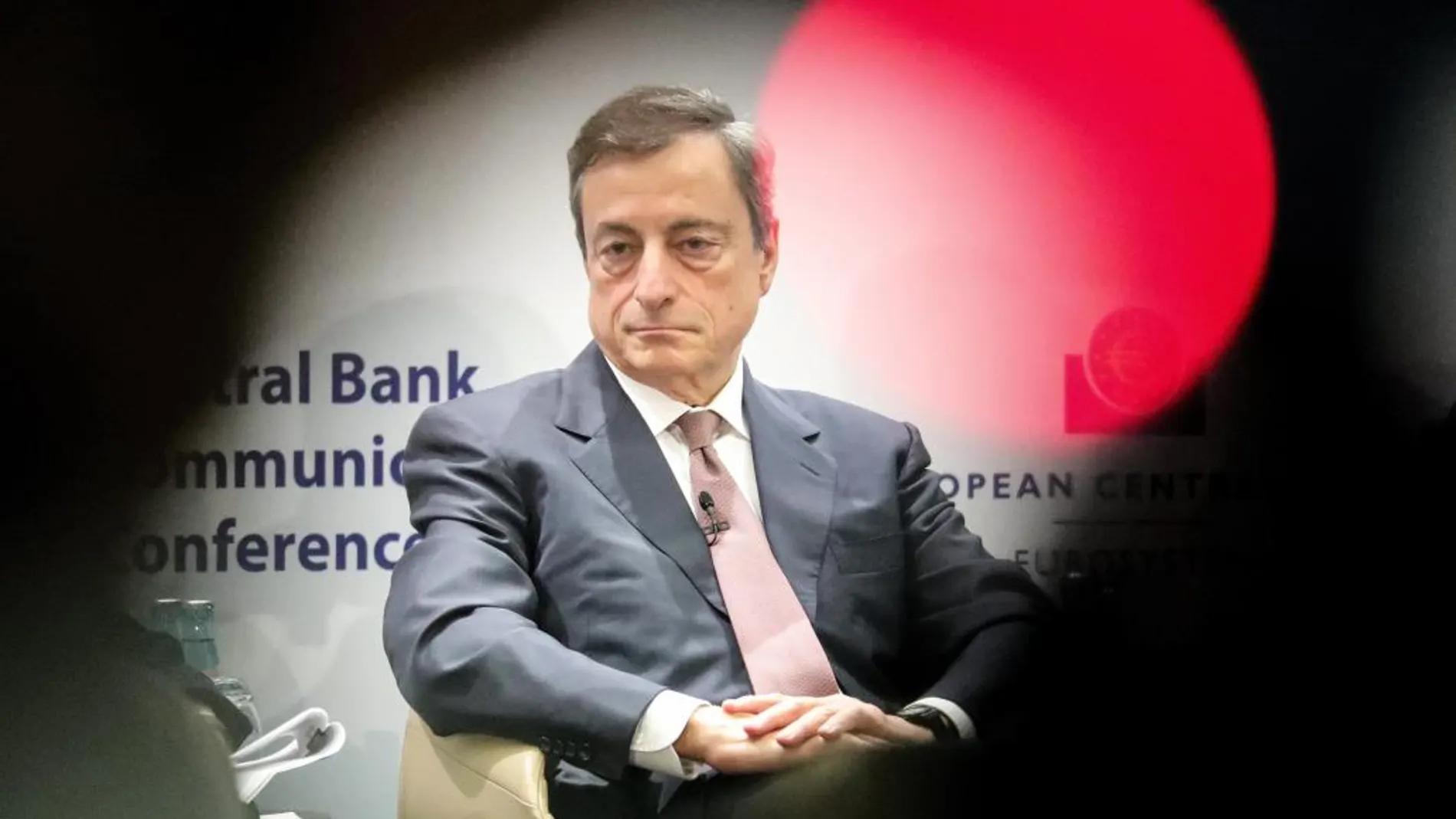El presidente del Banco Central Europeo (BCE), Mario Draghi, hoy en Francfort (Alemania).