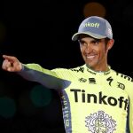 ,Alberto Contador tras proclamarse el ciclista mas combativo en la Vuelta Ciclista a España 2016