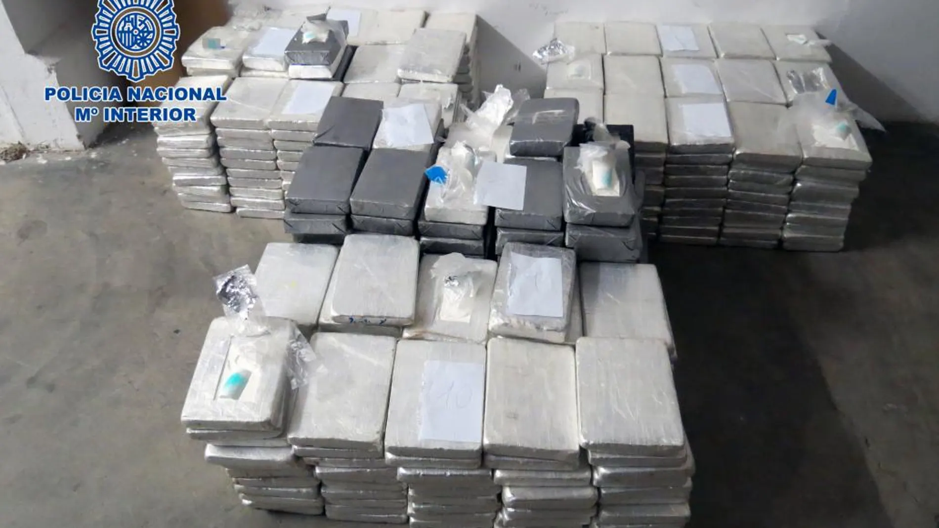 La Policía Nacional ha intervenido 535 kilos de cocaína