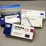 Medicamentos contra la ansiedad y el estrés: Lyrica, Prozac, Lexatin, Seroxal y Tranquimacin.