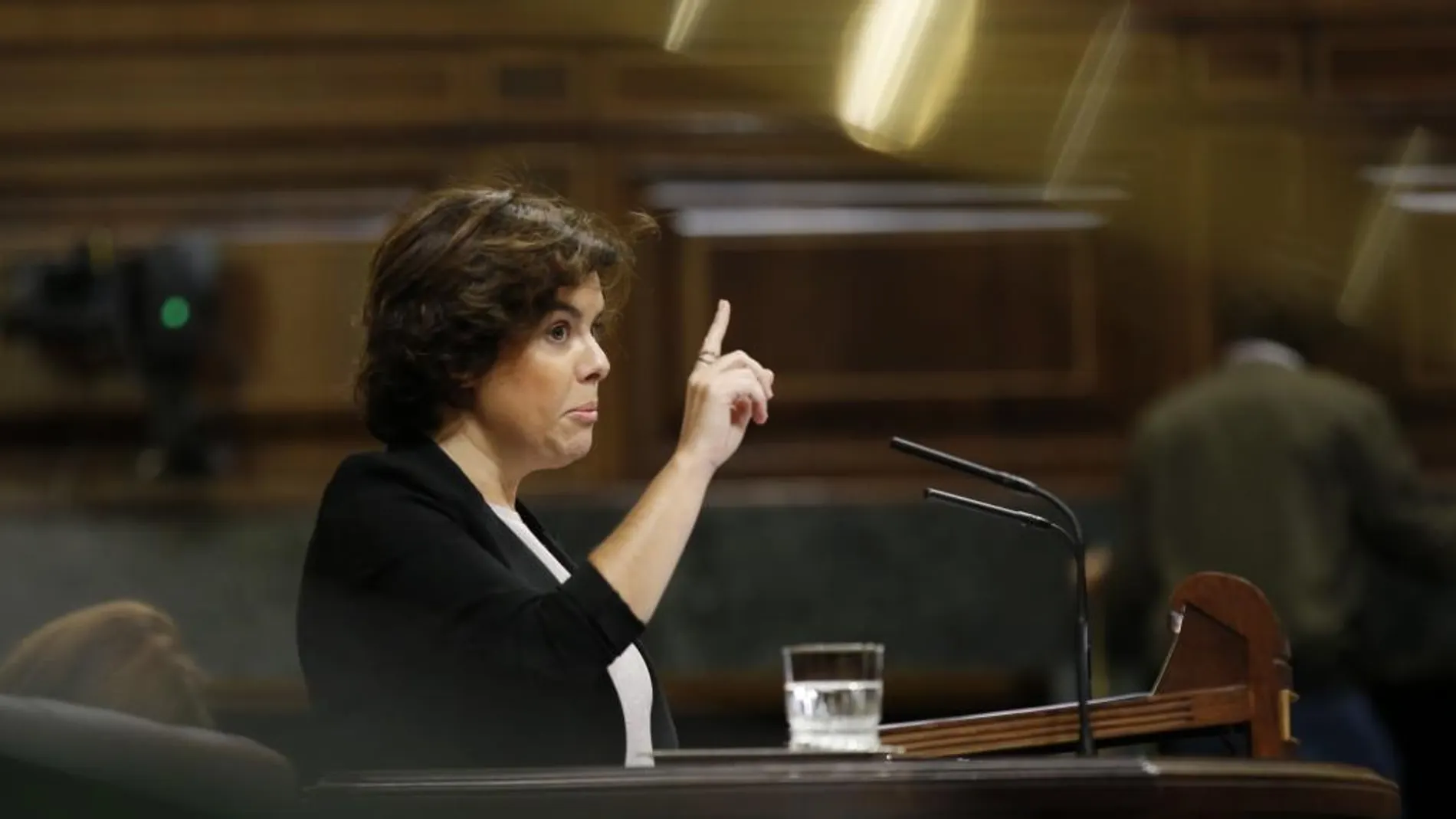 La vicepresidenta del Gobierno, Soraya Sáenz de Santamaría