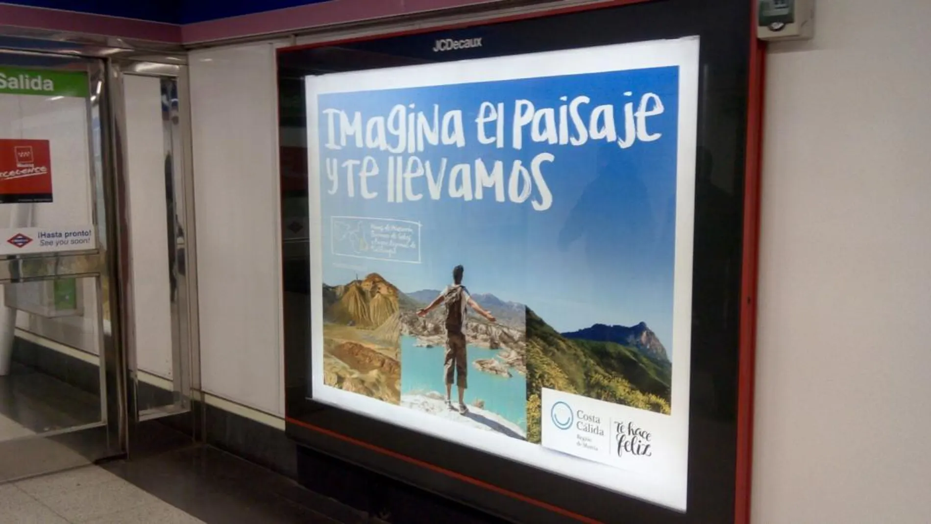 Imagen de uno de los anuncios de la Región como destino turístico que estará en el Metro de Madrid