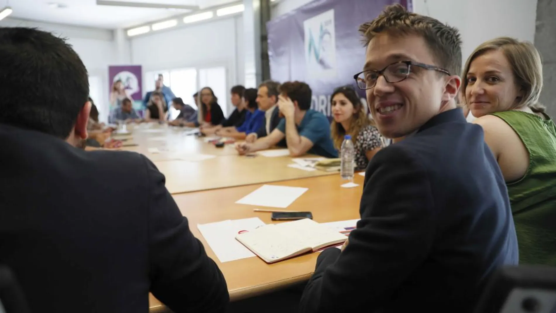 Íñigo Errejón, durante la primera reunión de la lista de 'Sí Madrid 2019. Sí Equipo Errejón 2019'. EFE/ Fernando Alvarado