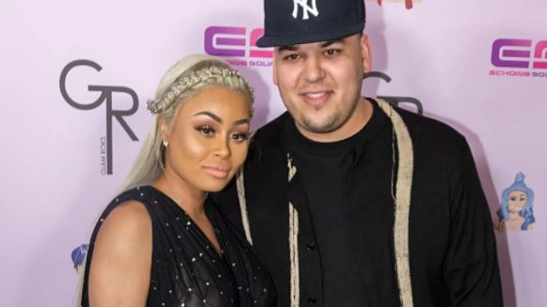 Rob Kardashian, de 30 años, junto a Blac Chyna, de 29.