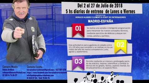 Cartel del curso con Horacio Álvarez Clementi