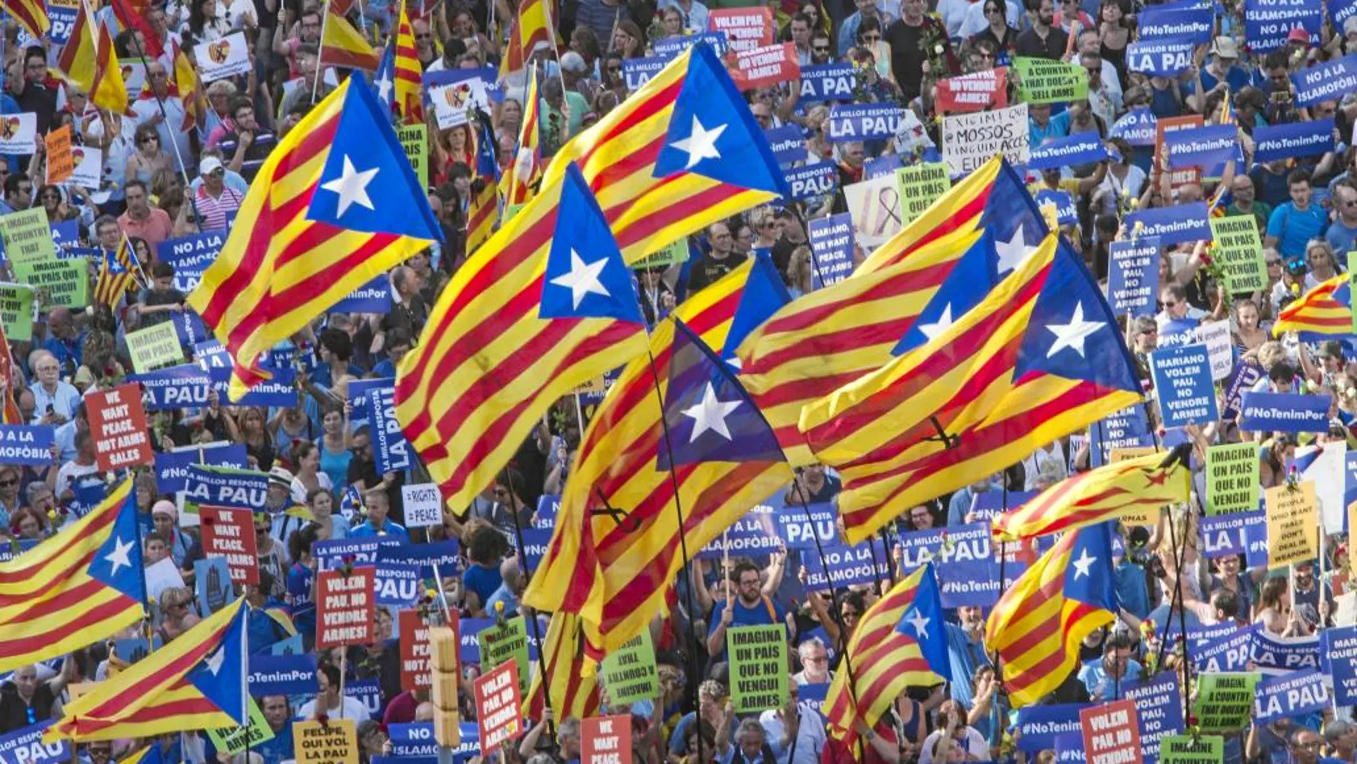 La agenda soberanista volvió ayer a primer plano tal y como se intuía después de la manifestación del sábado en Barcelona
