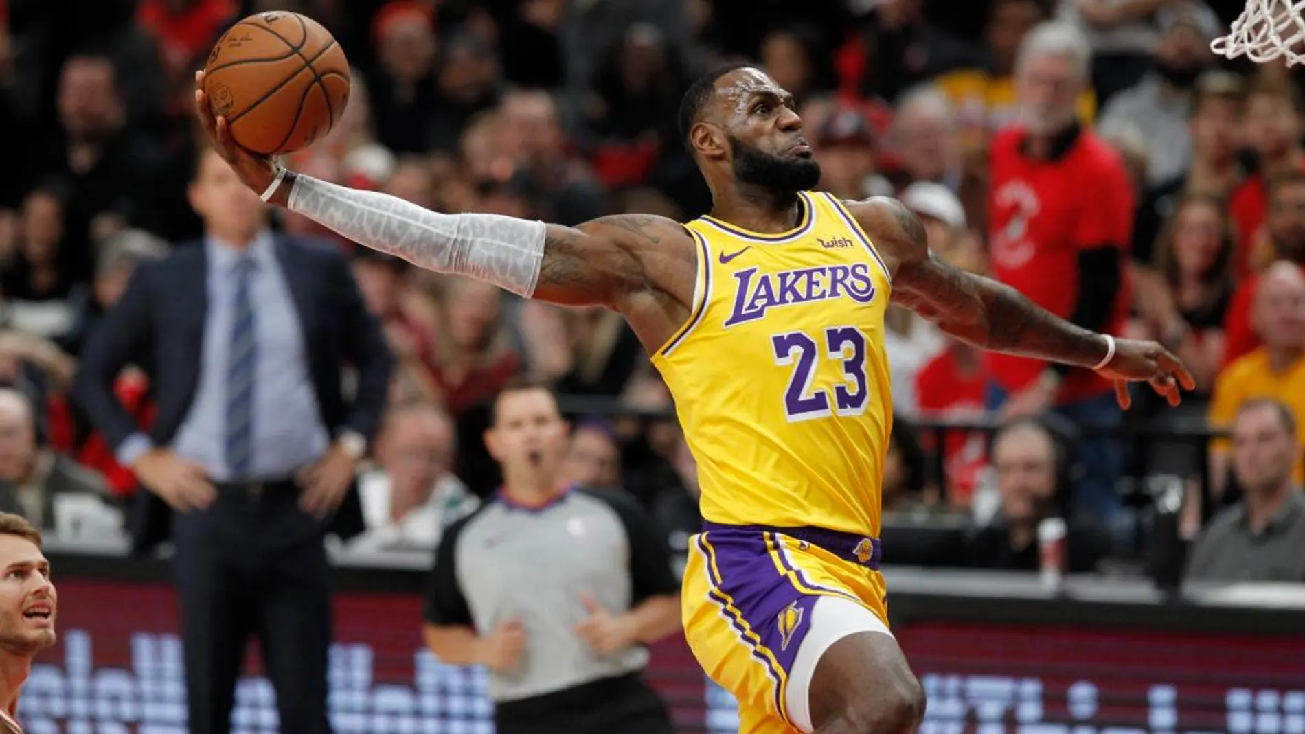 El jugador de losLos Angeles Lakers, LeBron James / Foto: Efe