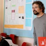 El coordinador autonómico de IU, José Sarrión, participa en el Encuentro de Asambleas Locales de Izquierda Unida en Castilla y León / Leticia Pérez/Ical