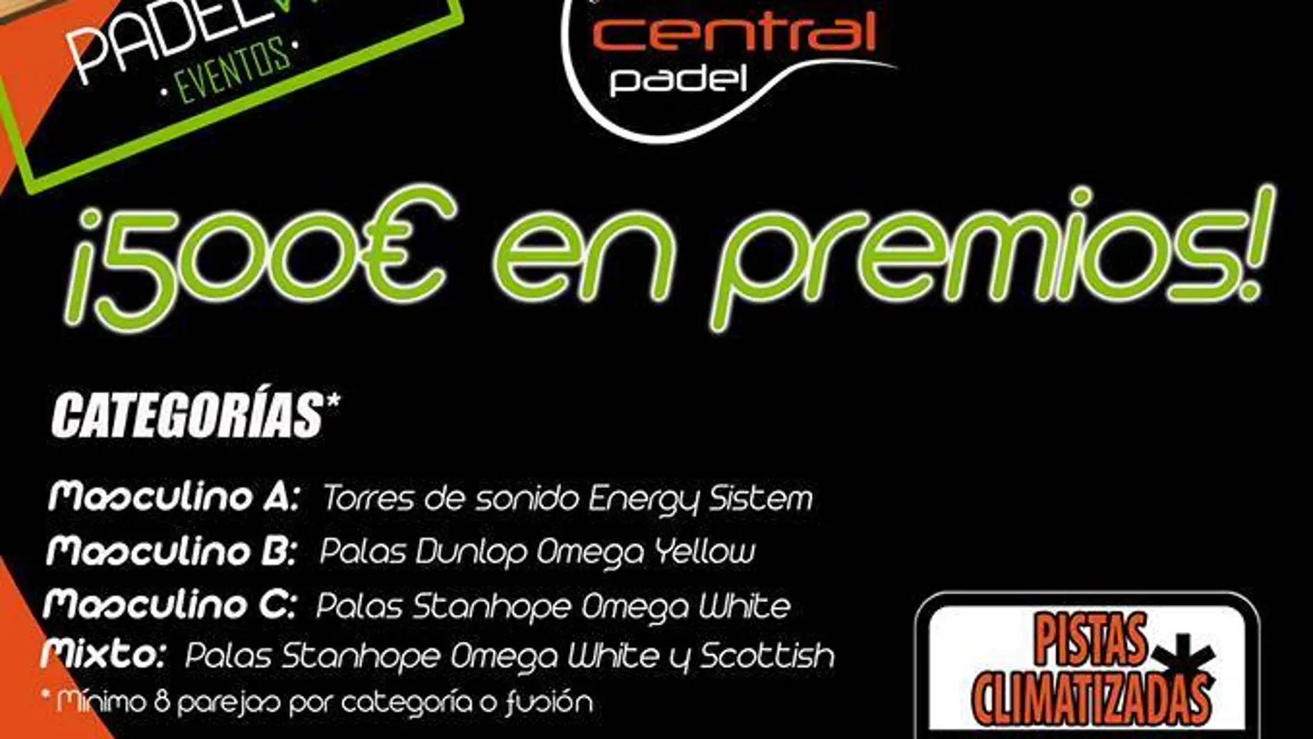 Cartel del torneo PadelVip