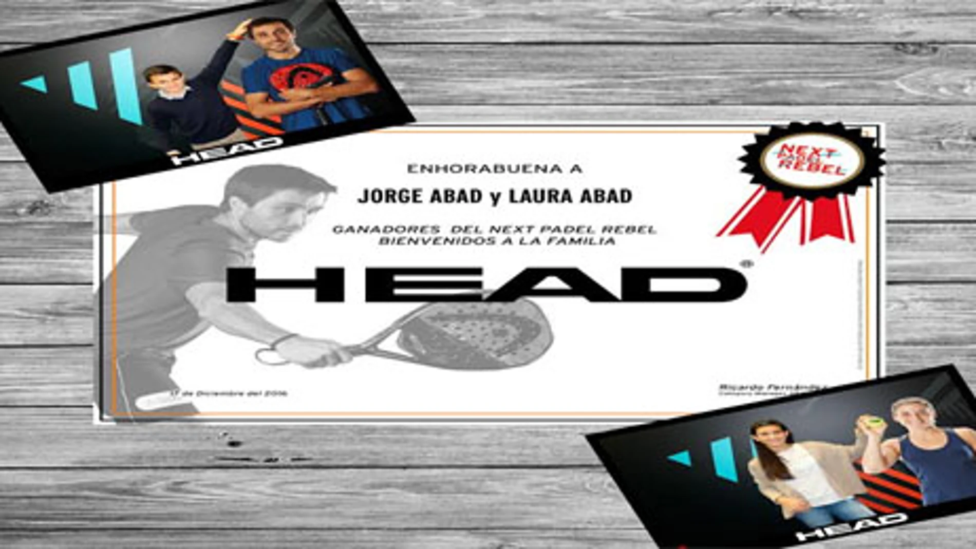 Ganadores HEAD Padel Next Rebel 2016