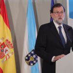 Mariano Rajoy, durante su intervención en la Asamblea del Círculo de Empresarios de Galicia