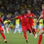 Los jugadores ingleses celebran su pase a los cuartos de final / Ap