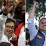 Los candidatos Gustavo Petro e Iván Duque, los mejor situados en las encuestas