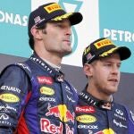 Webber y Vettel ni se miraron en el podio del pasado Gran Premio de Malasia