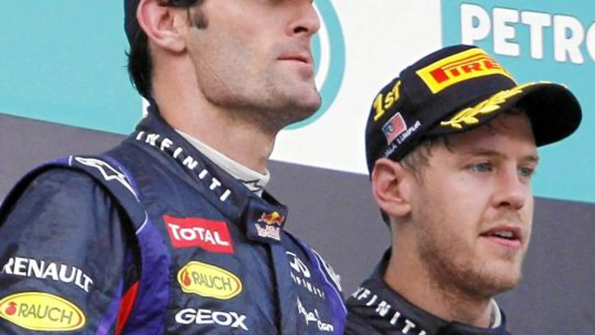 Webber y Vettel ni se miraron en el podio del pasado Gran Premio de Malasia