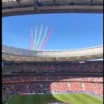 Los aviones sobre el Wanda/@EjercitoAire