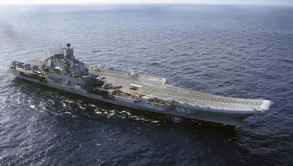 El portaaviones ruso «Almirante Kuznetsov»