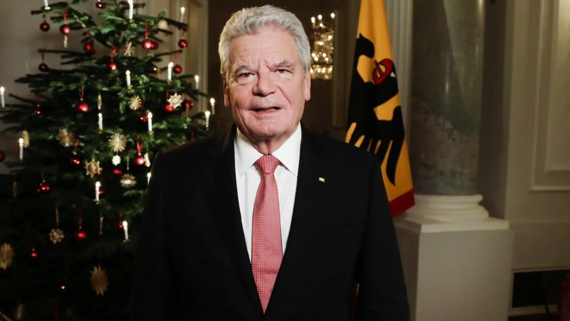 El presidente alemán, Joachim Gauck, durante el discurso navideño