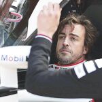 Fernando Alonso, en la clasificación de ayer / Toyota