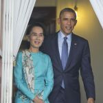 Barack Obama visitó a Aung San Suu Kyi en Birmania en 2014