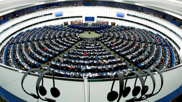 Imagen de la sede del Parlamento Europeo en Estrasburgo, donde en las próximas elecciones se renovarán sus 751 escaños a la espera de la salida de Reino Unido