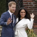 El Príncipe Enrique y su prometida Meghan Markle