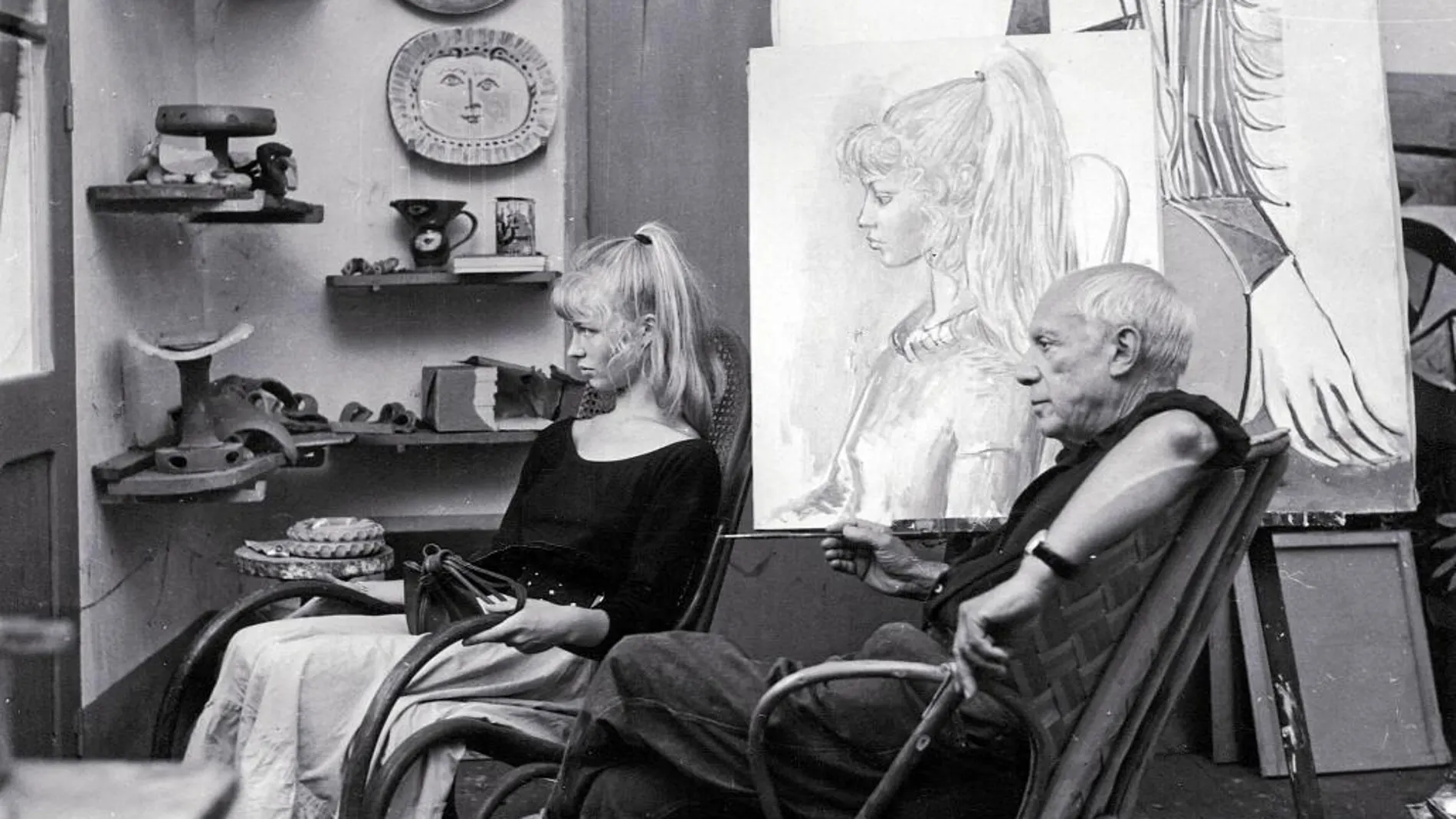 En silencio. Sylvette todavía recuerda las sesiones en las que posó para Picasso en el sur de Francia. Eran largas horas de quietud en las que predominaba el silencio.