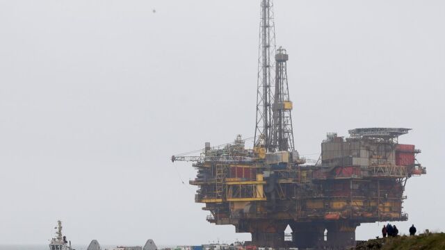 Plataforma de petróleo en Reino Unido