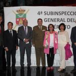 Jesús Julio Carnero, Pablo Trillo, José Antonio Martínez Bermejo, Ramiro Ruiz Medrano y el General José Rivas, entre otros, momentos antes del concierto
