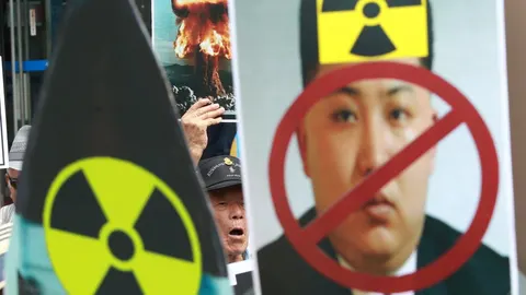 Protestas en Seúl tras el ensayo nuclear de Corea del Norte