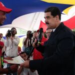 Maduro en un acto del gobierno hoy