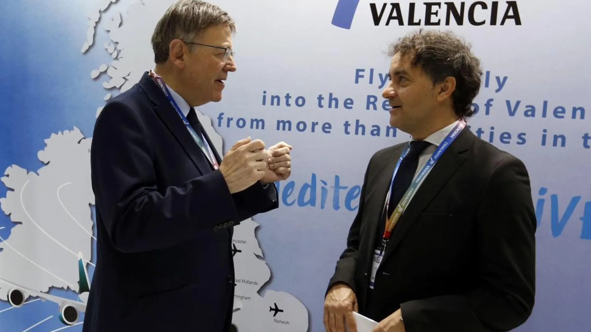 El presidente de la Generalitat, Ximo Puig, en uno de sus encuentros en la World Travel Market (WTM)
