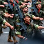 Imagen de un grupo de militares durante el desfile de las Fuerzas Armadas del pasado 12 de octubre