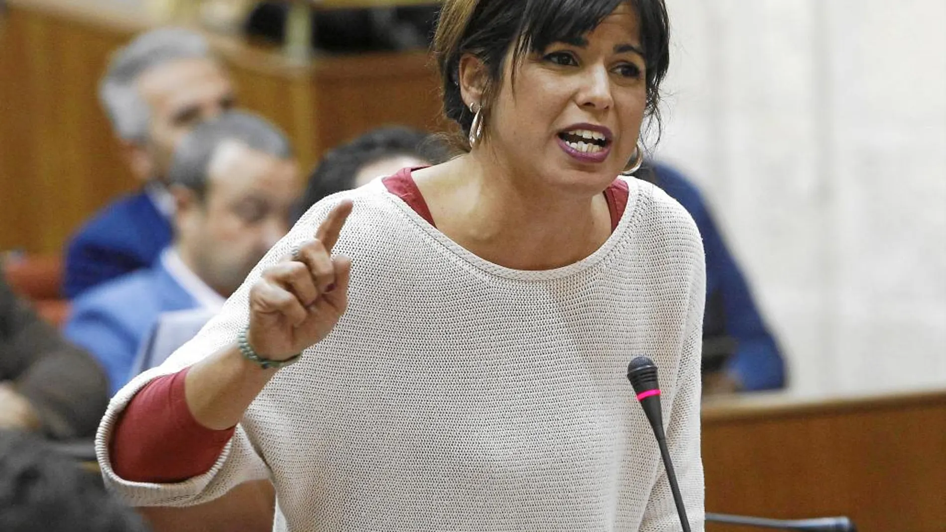 La portavoz de Podemos en la Cámara, Teresa Rodríguez.