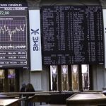 Paneles de la Bolsa de Madrid