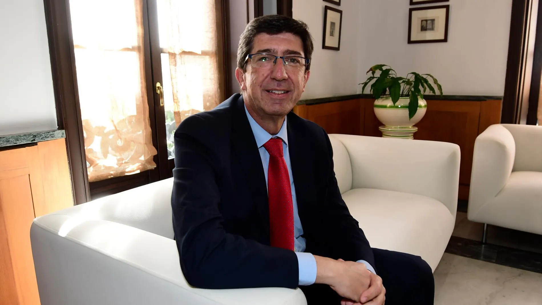 El vicepresidente de la Junta, Juan Marín (Cs), en su despacho de San Telmo / Foto: Ke-Imagen