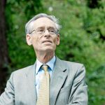 Sir John H. Elliott en una de sus innumerables visitas a Madrid; aquí, en 2012