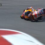 Marc Márquez, cayéndose