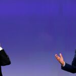 David Davis y Michel Barnier