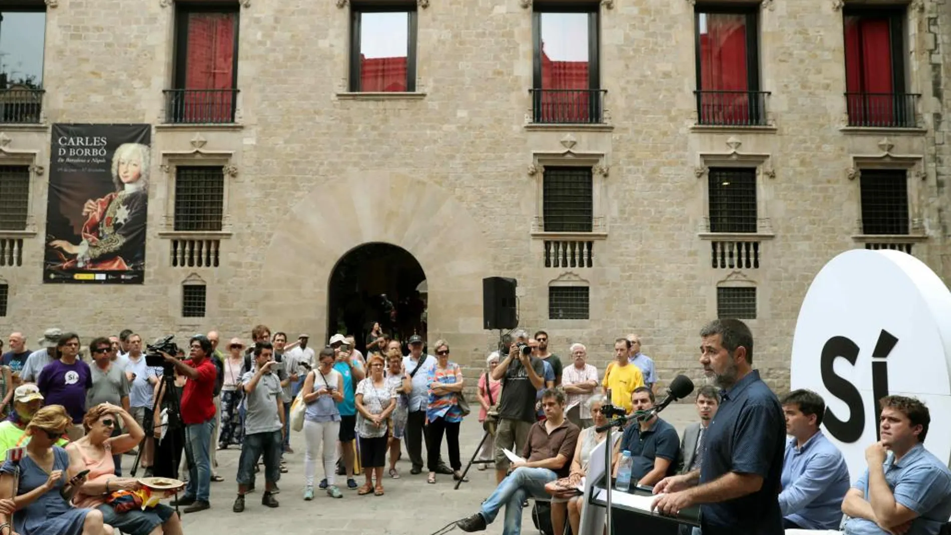 El presidente de la Asamblea Nacional Catalana (ANC), Jordi Sánchez, ha presentado la campaña unitaria del Sí a la independencia