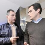 José Luis Sanz y José Antonio Nieto, ayer, en Córdoba