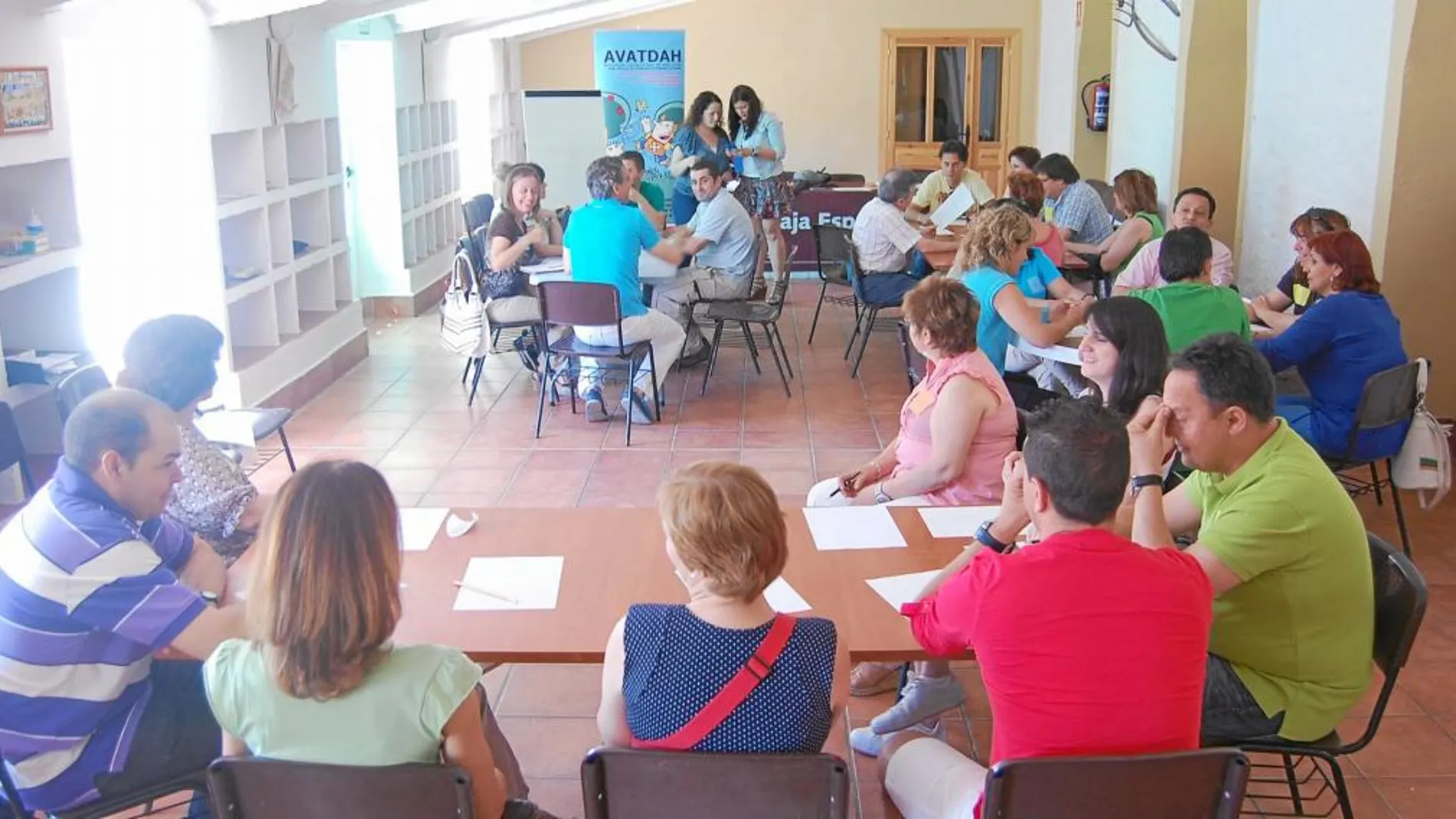 Imagen de uno de los talleres para padres con hijos afectados por este problema