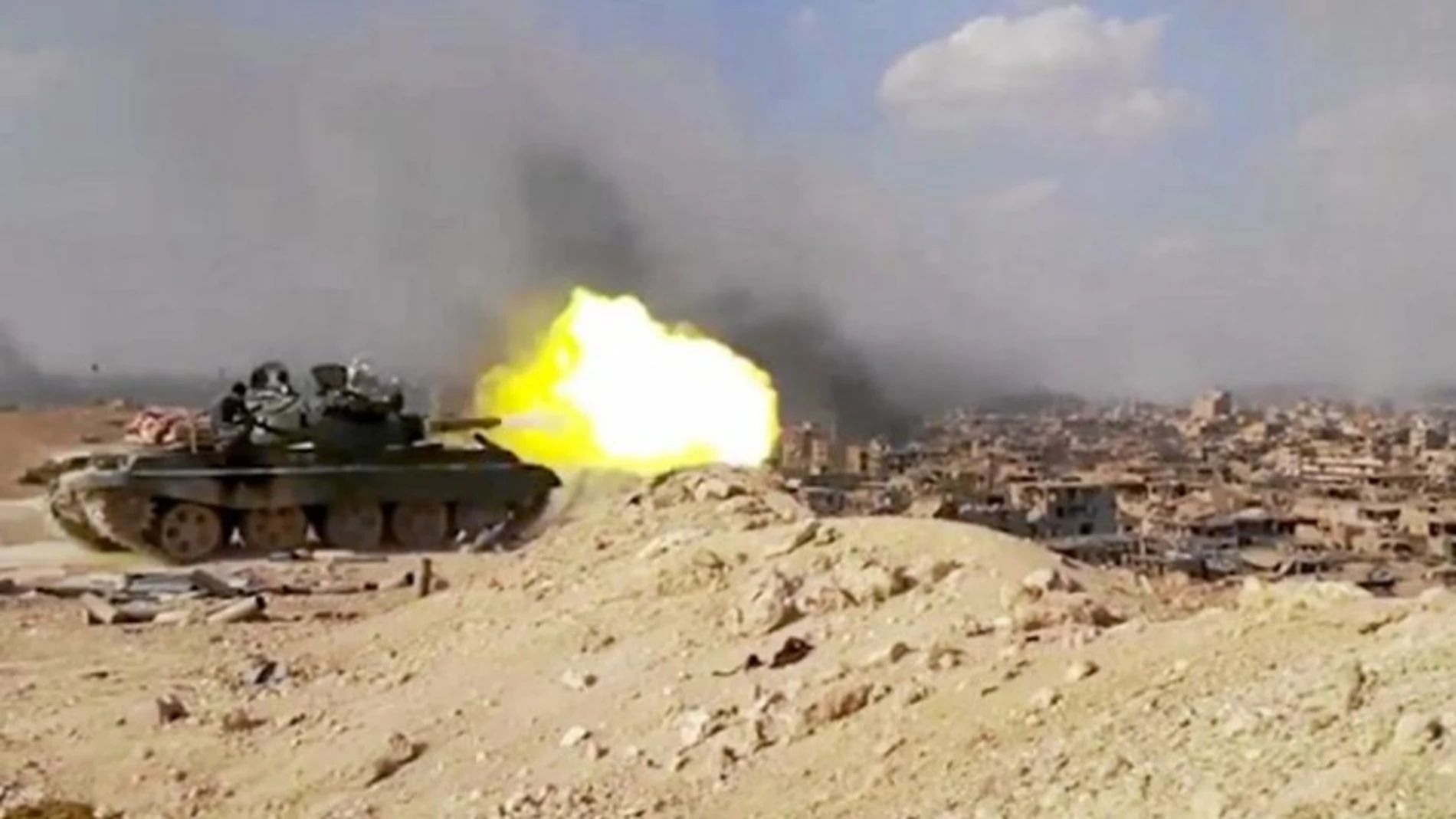 Los tanques sirios acabaron ayer con la resistencia yihadista en la ciudad siria