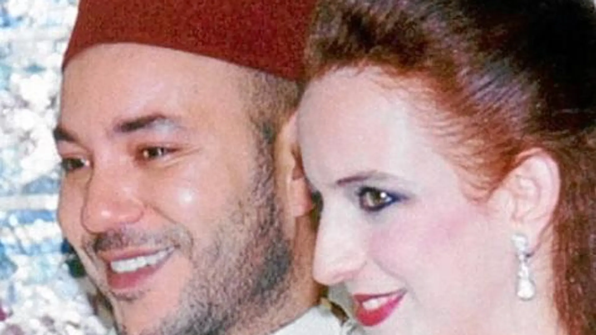El rey Mohamed junto a su ex esposa, Lalla Salma